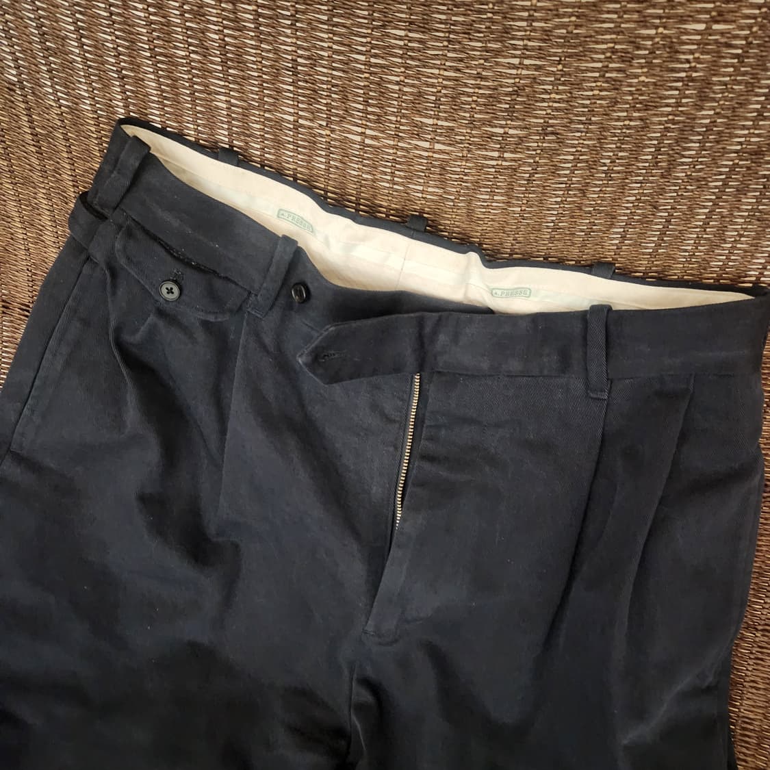 [1] A.presse Type.1 치노 팬츠 네이비 상품이미지2