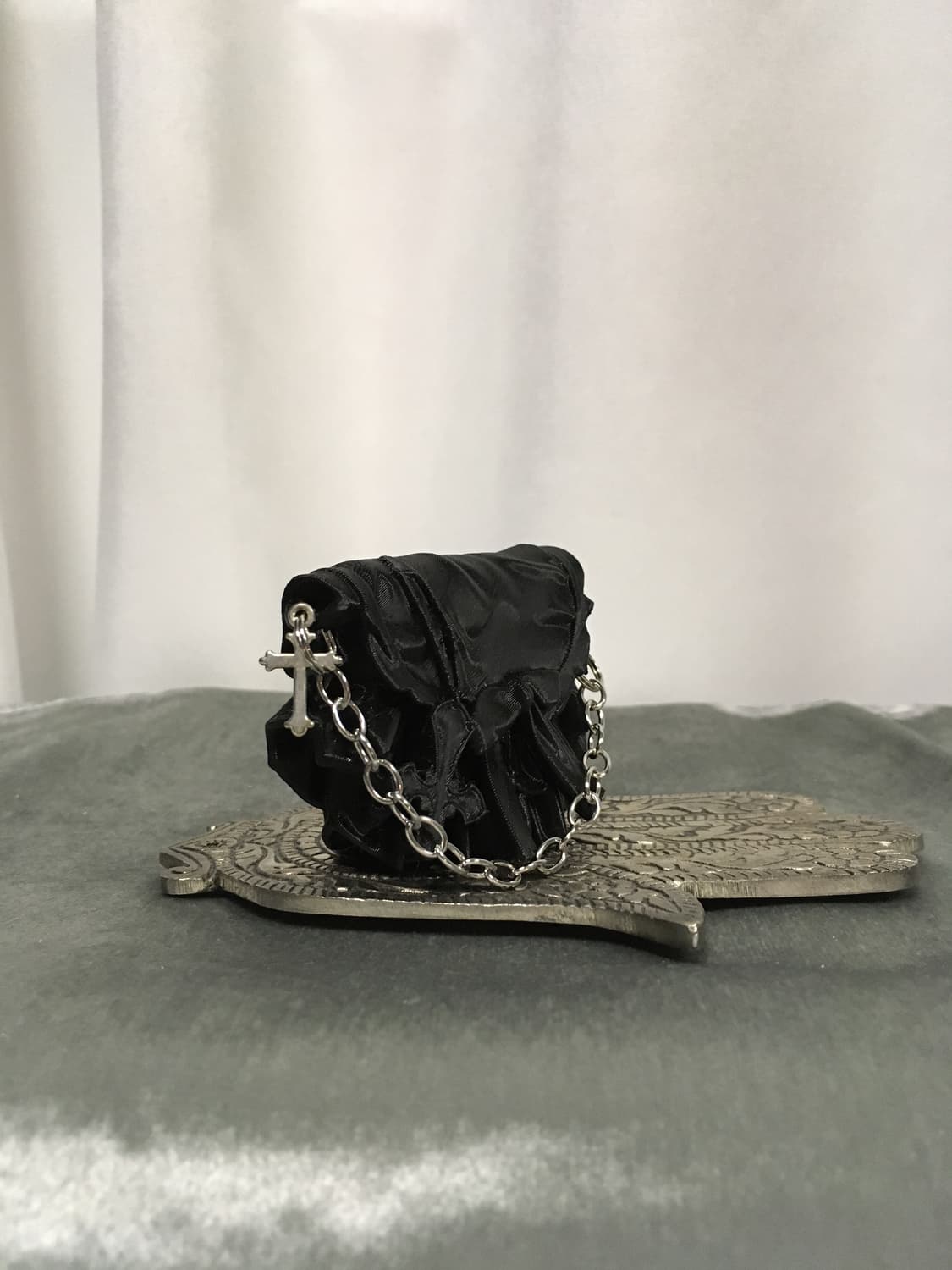 Kurokamimotel 쿠로카미모텔 오브제 키링 백 블랙 상품이미지3