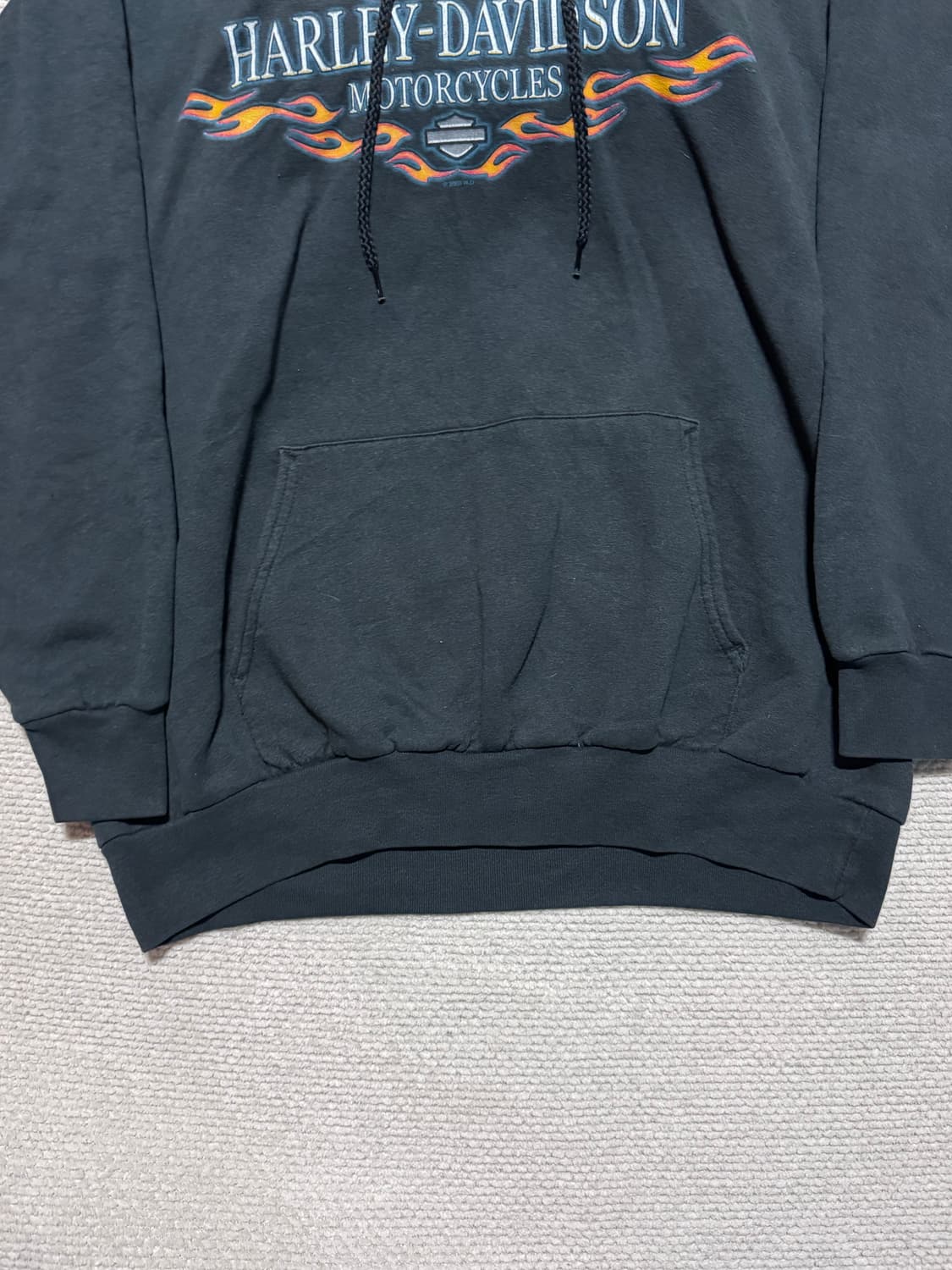 00s 할리데이비슨 블랙 후드티셔츠 L 상품이미지6