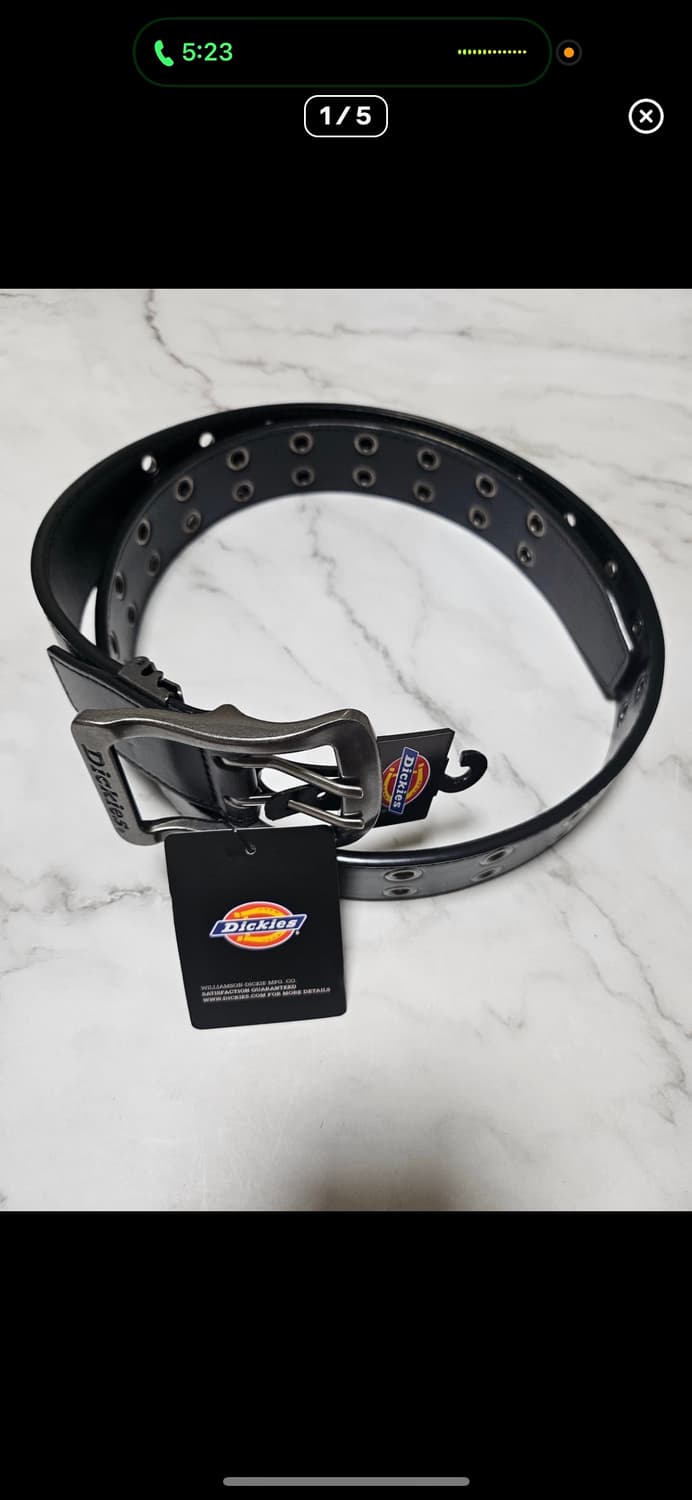 새상품/블랙)디키즈 더블아일렛 벨트 상품이미지1