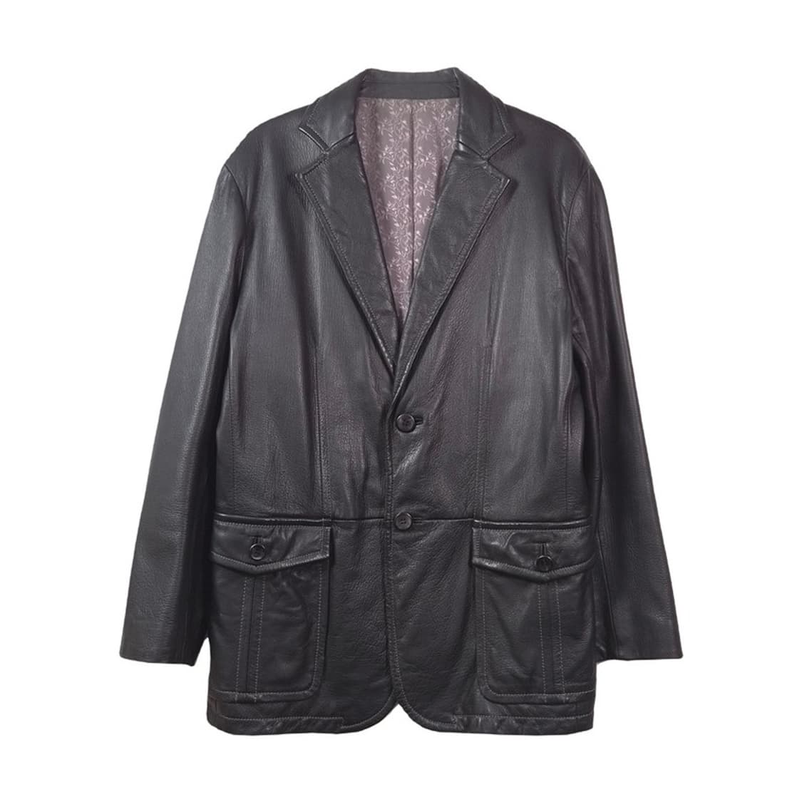 마르키스 옴므 천연 산양가죽 레더 블레이저 자켓 L 상품이미지1