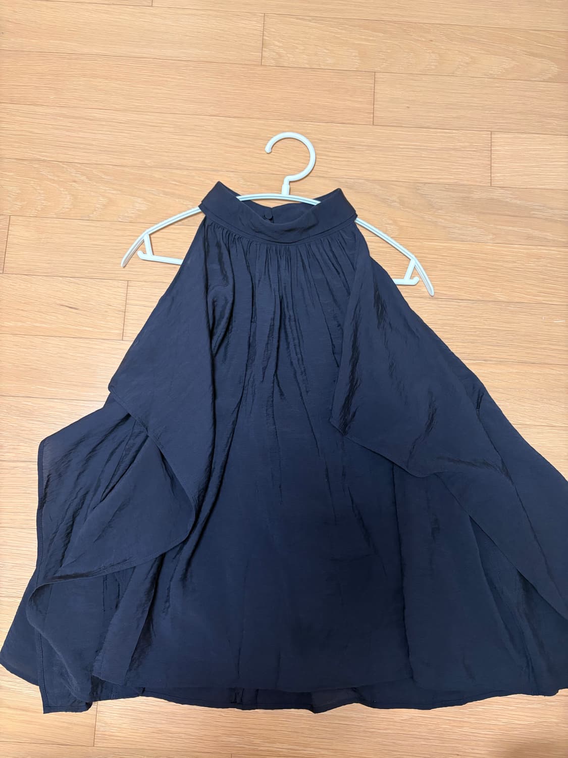 COS 코스 플로티 홀터넥 네이비 36 상품이미지2