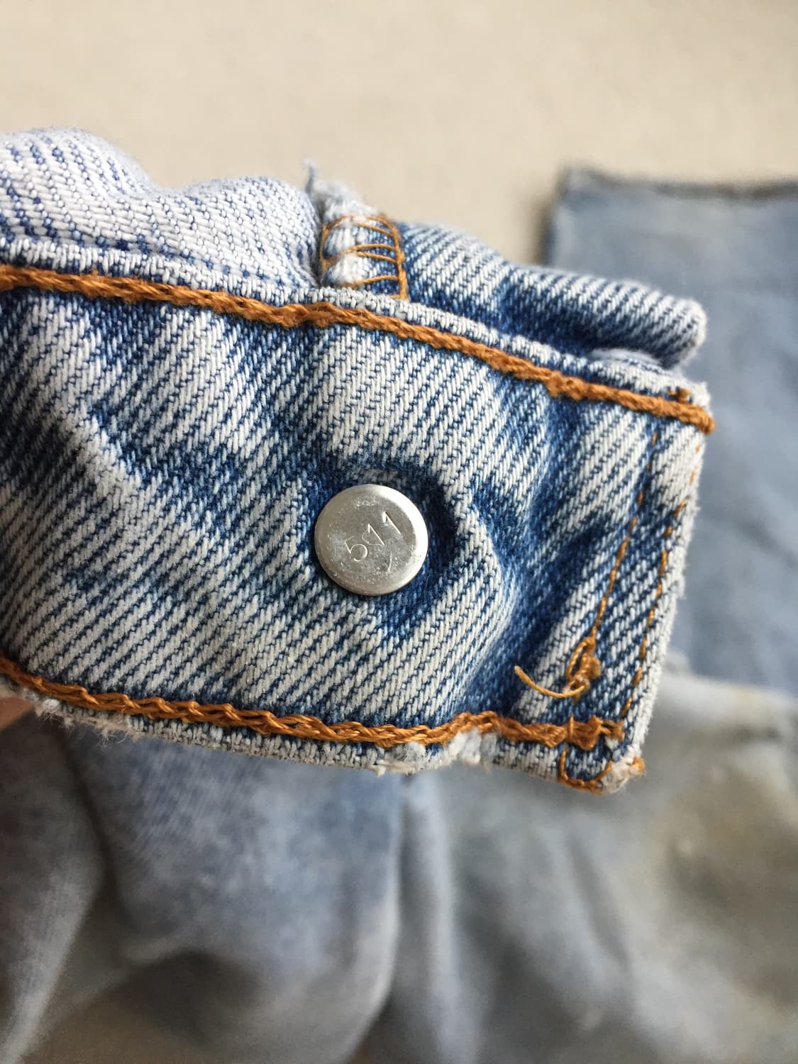 90‘s levis 517 부츠컷 히피 보로 리페어 굿페이딩 굿사이즈 상품이미지7