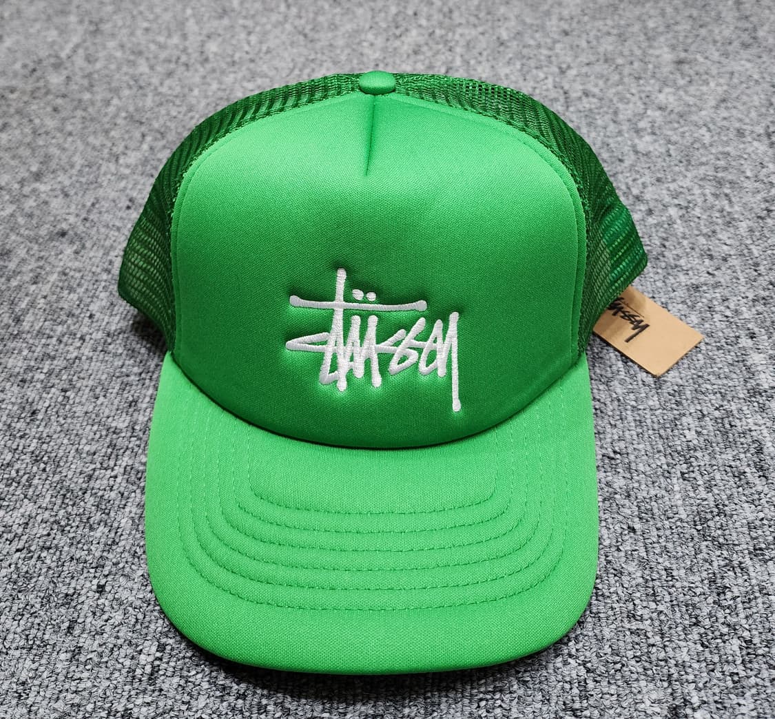 스투시 빅 베이직 트러커 메쉬 캡 모자 샴록 상품이미지2