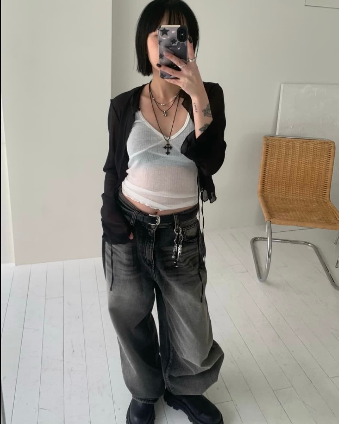 chrome vintage 가죽목걸이 상품이미지4