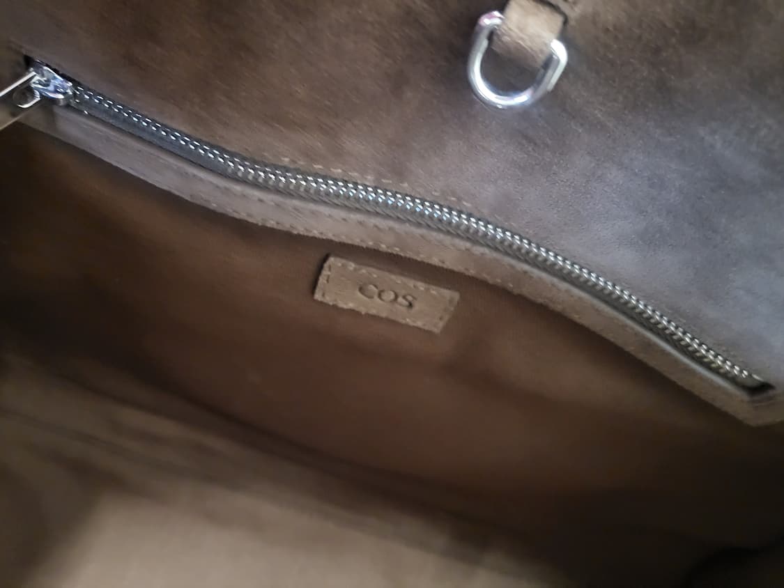 Cos 스튜디오 스몰 볼링백 브라운 스웨이드  상품이미지8