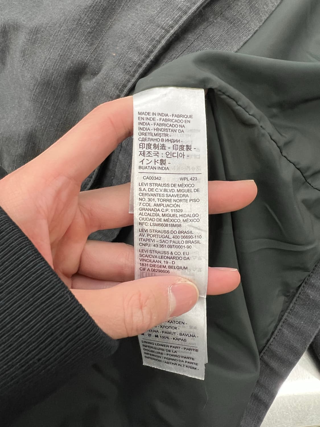 리바이스 다크 그레이 코듀로이 카라 헌팅 자켓 상품이미지8