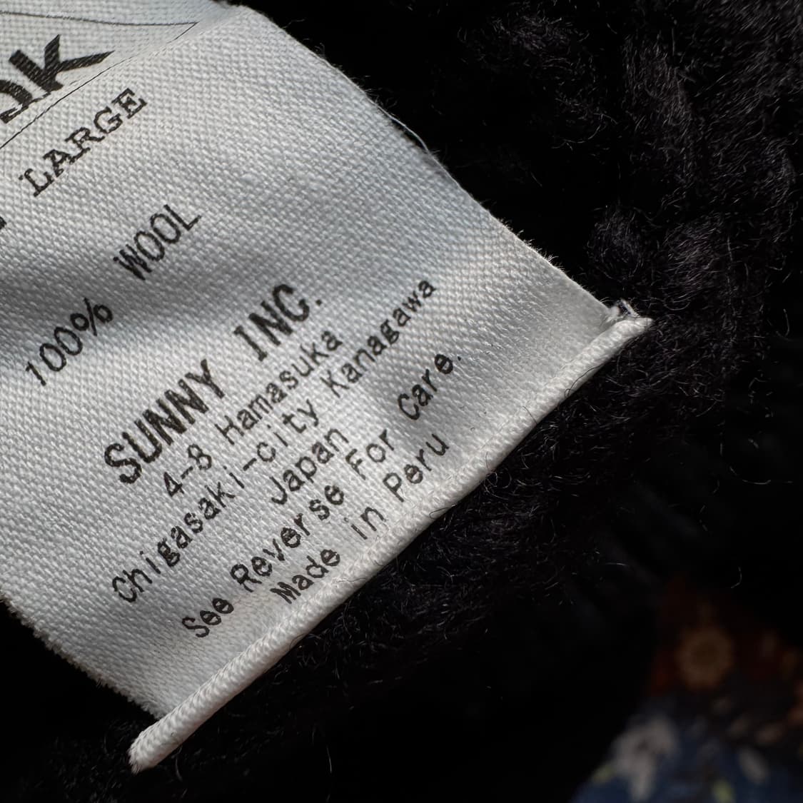 Peru made 100% 울 음양 오버핏 니트 크로쉐 스웨터 상품이미지5