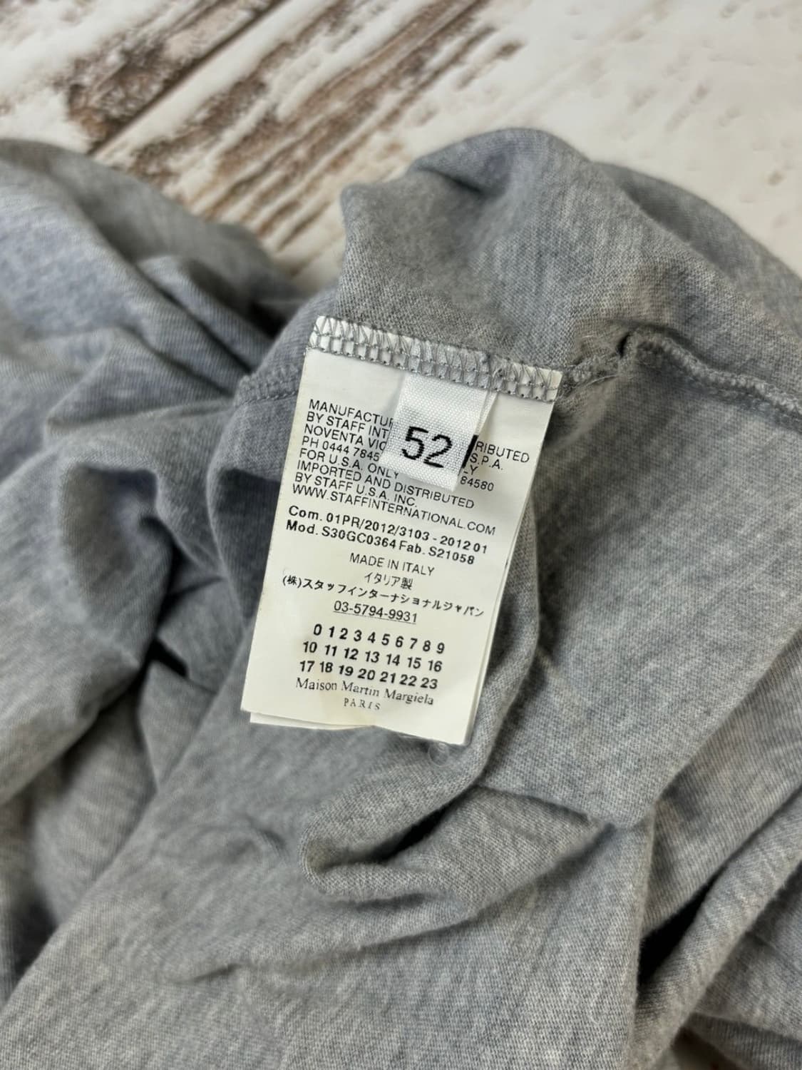 Masion margiela silk pocket tshirt 상품이미지6