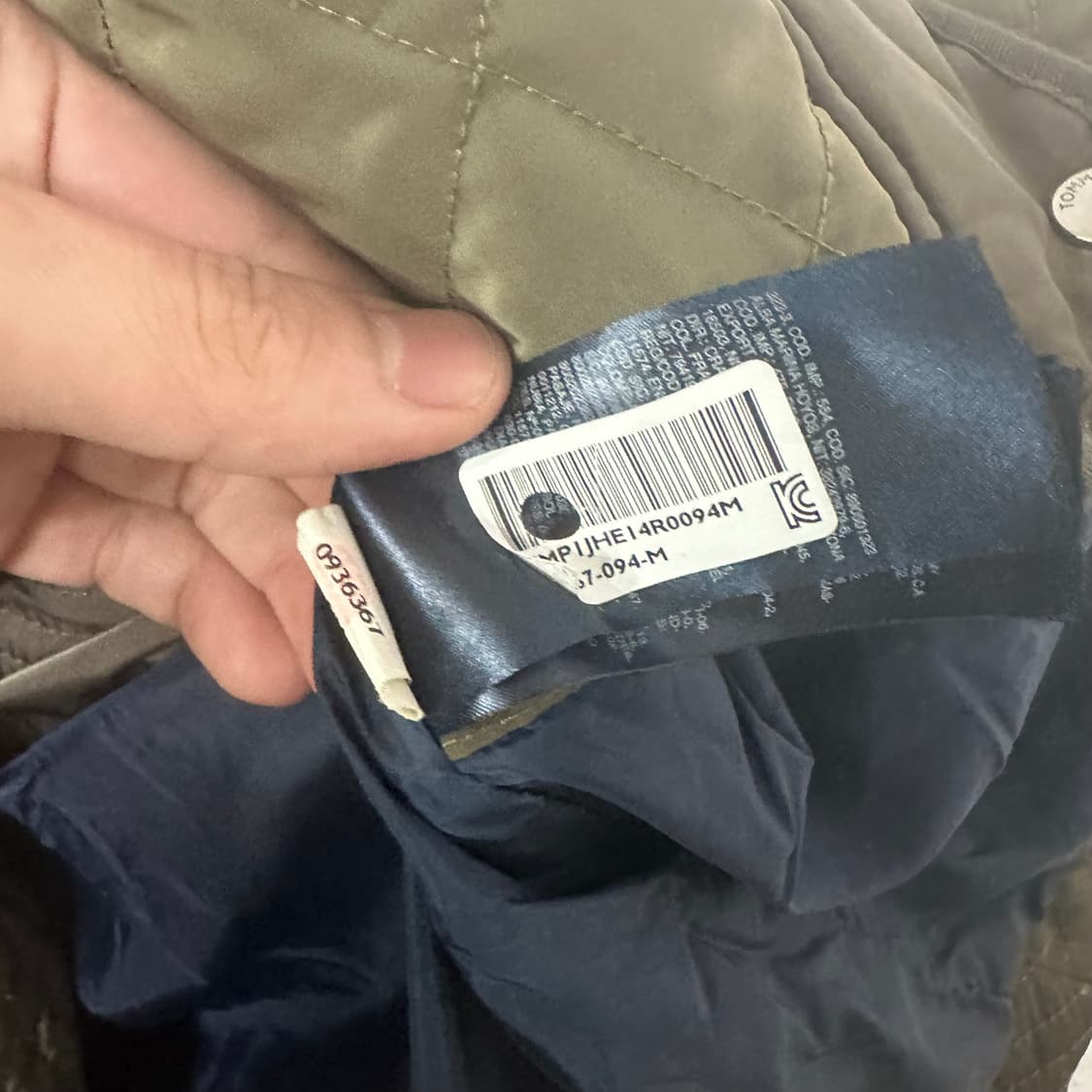 (M) 타미힐피거 퀼팅 코트 자켓 상품이미지3