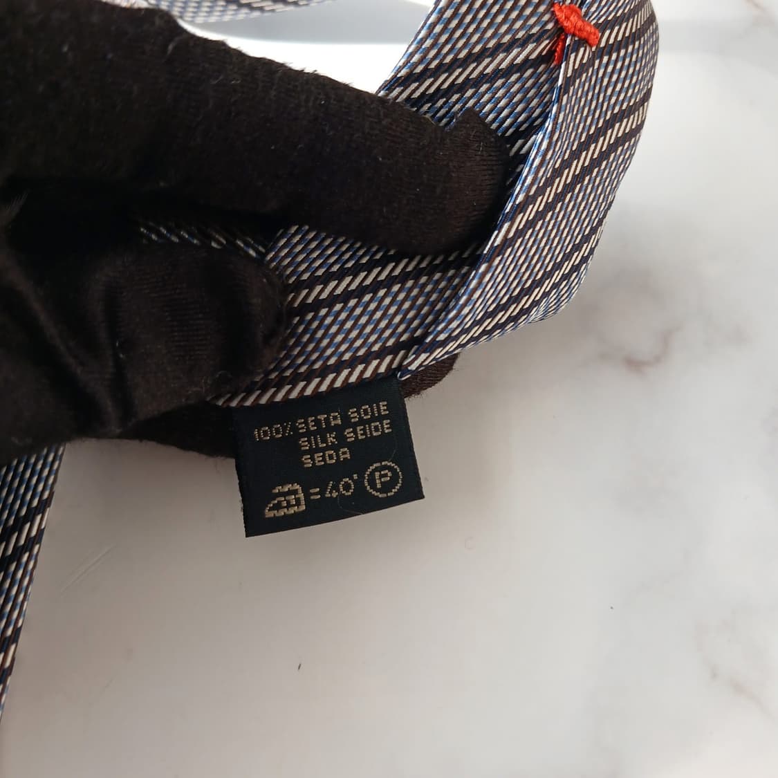 에르메네질도 제냐 스트라이프 넥타이 9.4cm A+등급 A19718
 상품이미지7