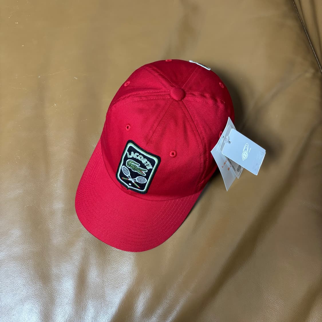 빔즈 빔스 라코스테 6패널 볼캡 모자 테니스 클럽 레드 상품이미지6