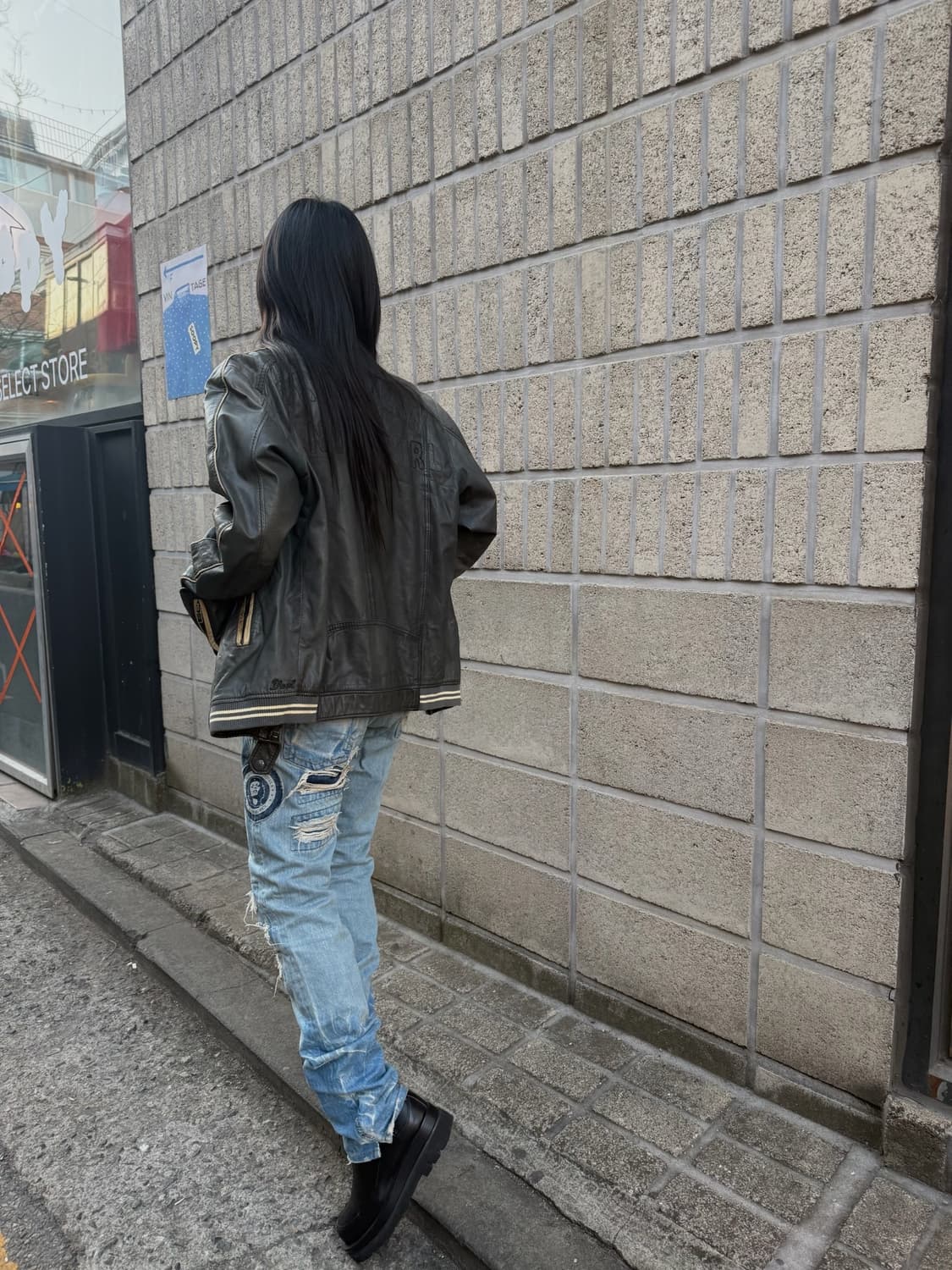 올드 히스테릭 글래머 락스타 패치 데님팬츠 상품이미지6