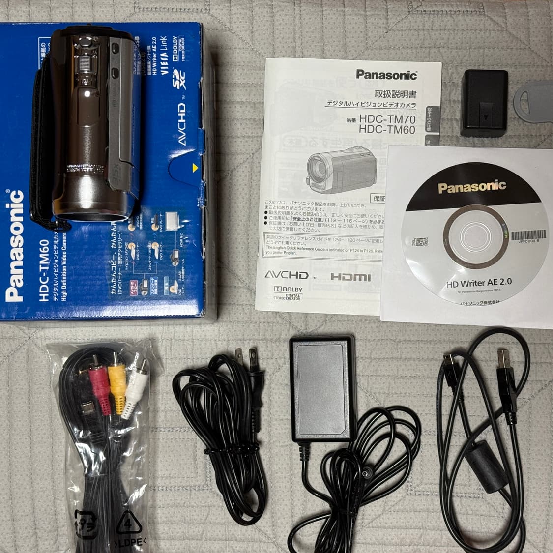 풀박스 미품 Panasonic HDC-TM60 파나소닉 빈티지캠코더 디카 상품이미지10
