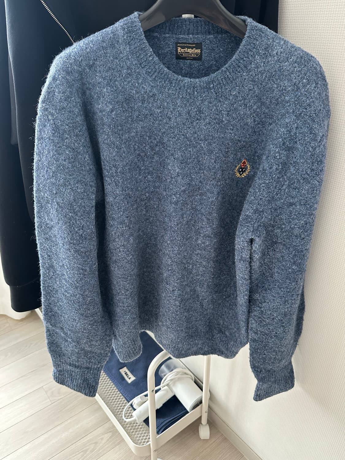 헤리티지플로스 모헤어 니트 블루 L 상품이미지1