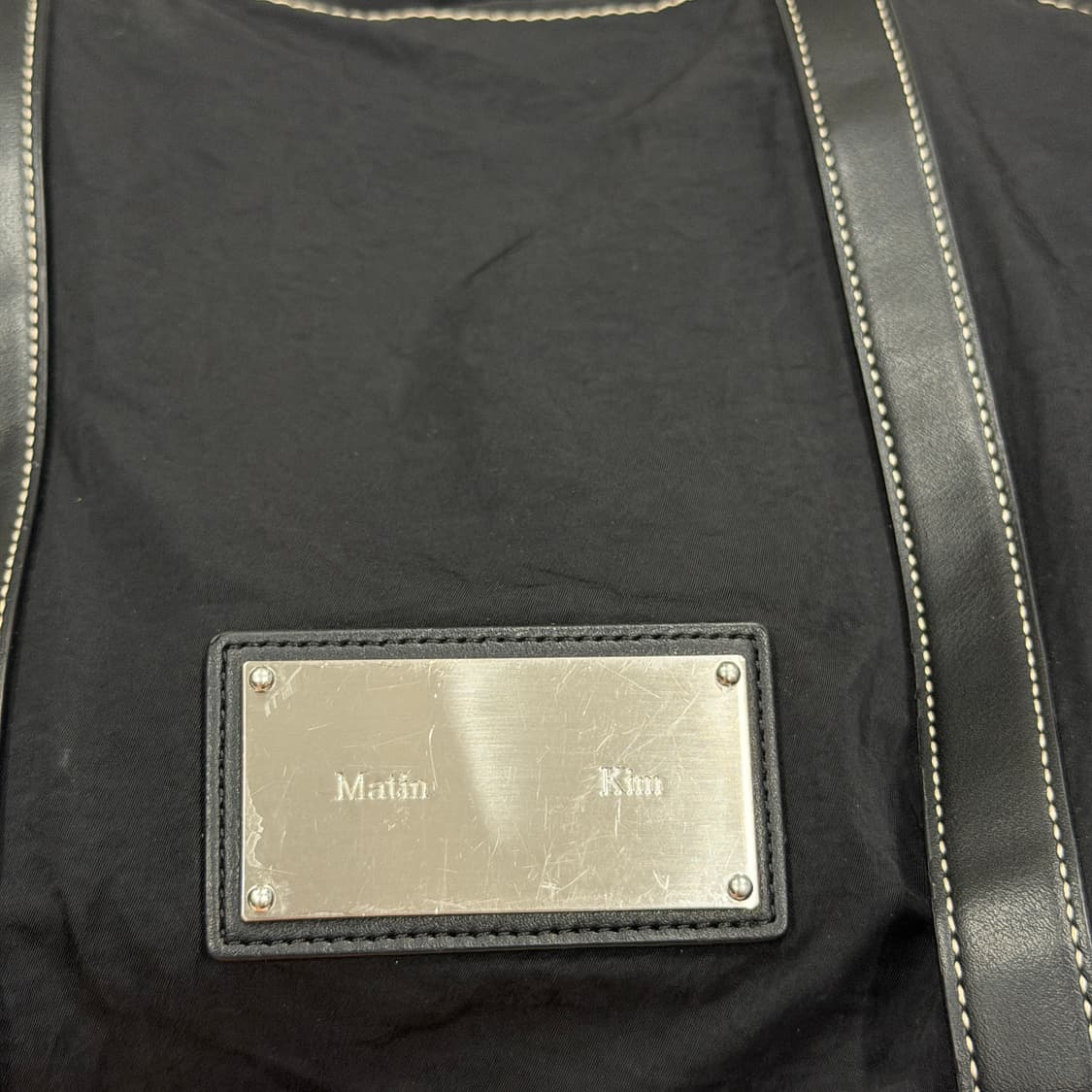 마뗑킴 패브릭 뉴 쇼퍼백 크로스백 가방 블랙 상품이미지9