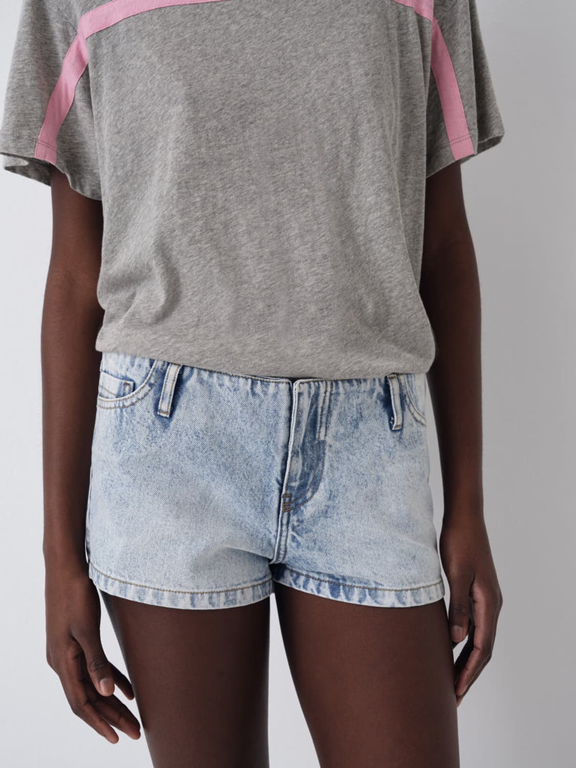 [34,36,38]기마구아스 Flor 데님 쇼츠 상품이미지1