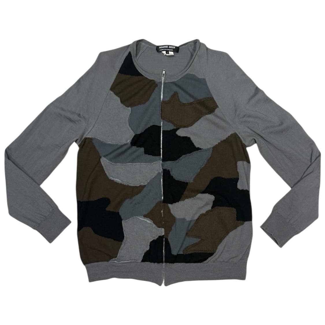 2011 꼼데가르송 패치워크 울 가디건 자켓 상품이미지1