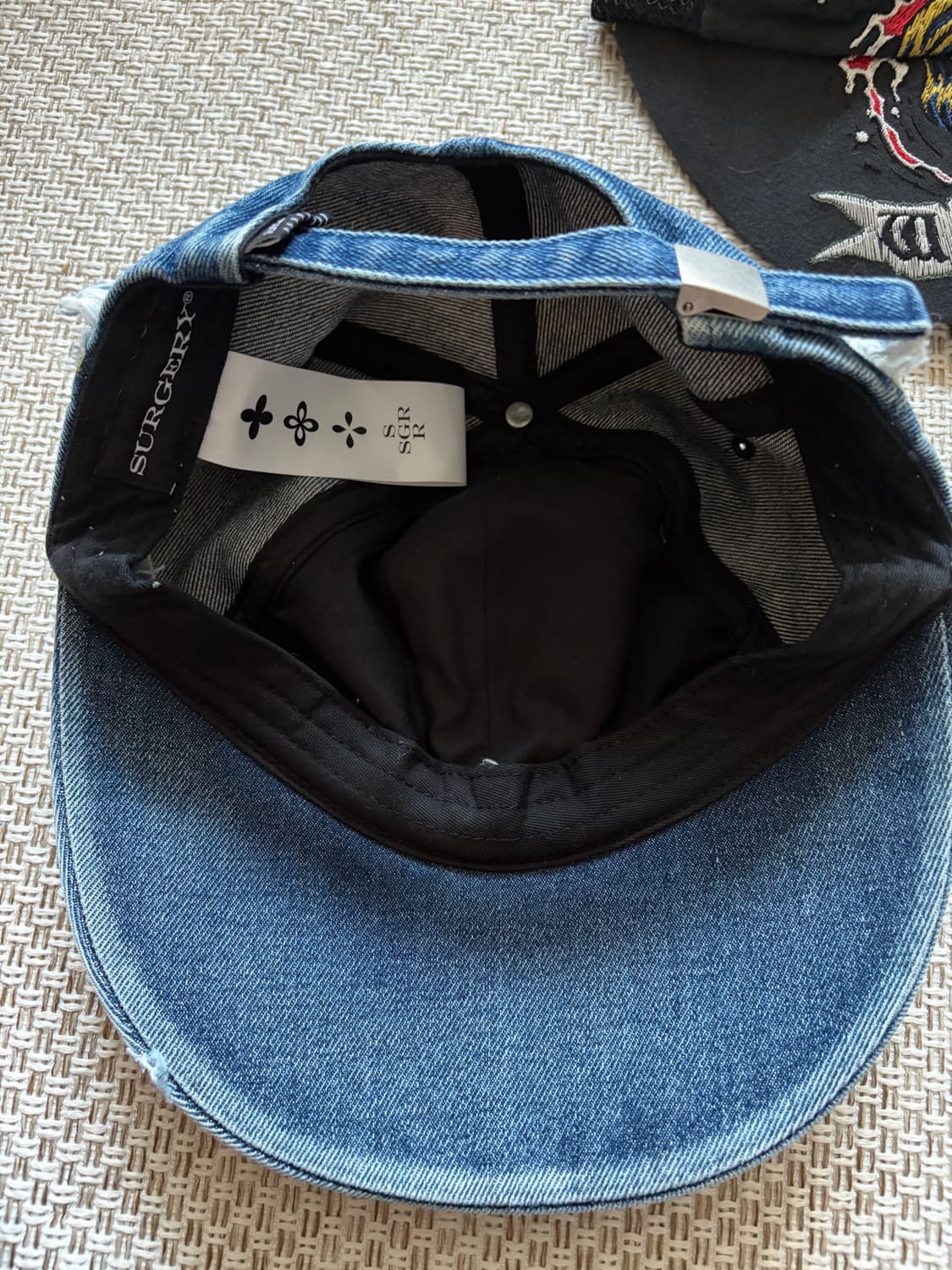 써저리 클로버 패치 캡 데님 상품이미지2