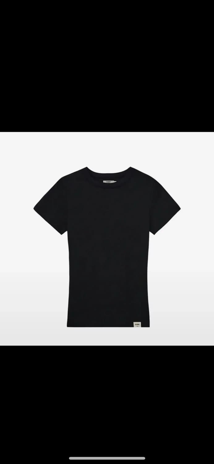 [새상품] 글로니 클래식 피티드 티셔츠 블랙 상품이미지1