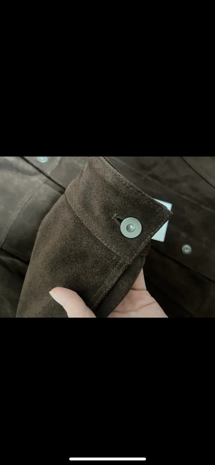 토니웩 스웨이드 크롭 트러커 자켓(다크브라운) 상품이미지4