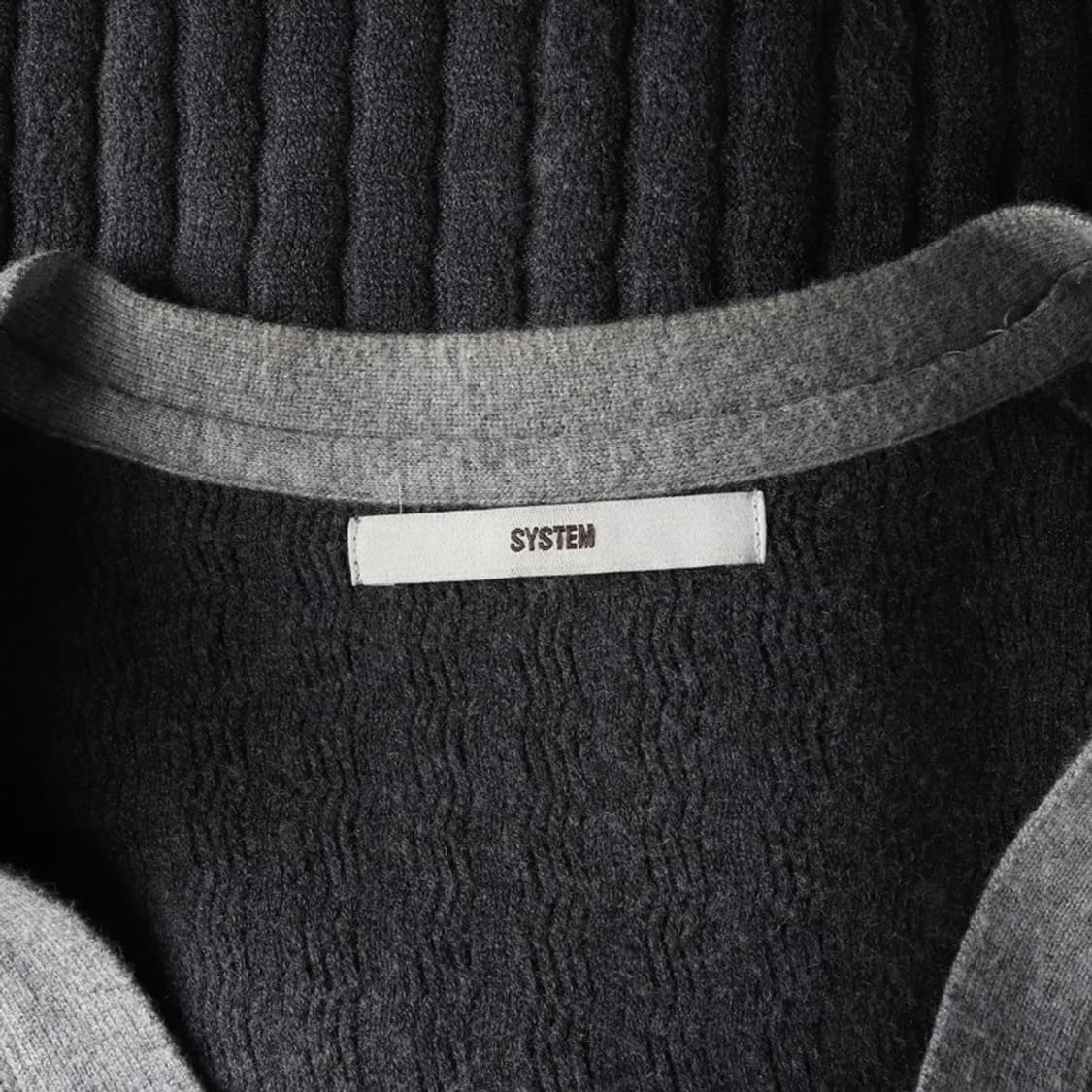 SYSTEM 배색 니트 가디건 L 상품이미지5