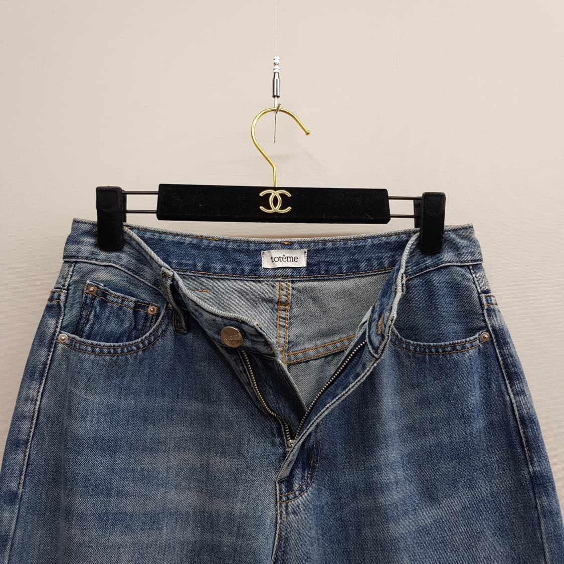 토템 블루 워싱 스트레이트 데님 팬츠 27사이즈 상품이미지2