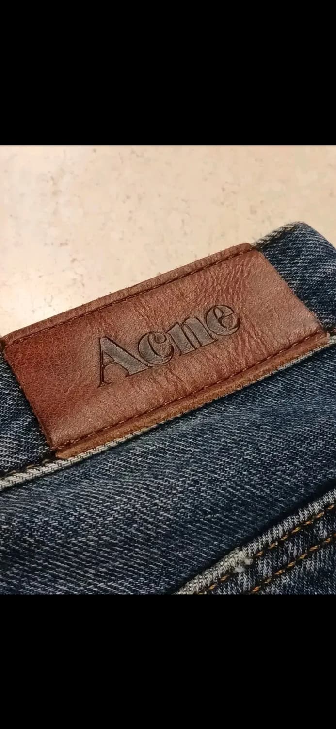 ACNE HEM CUTTED OFF VINTAGE BLUE JEANS 상품이미지5