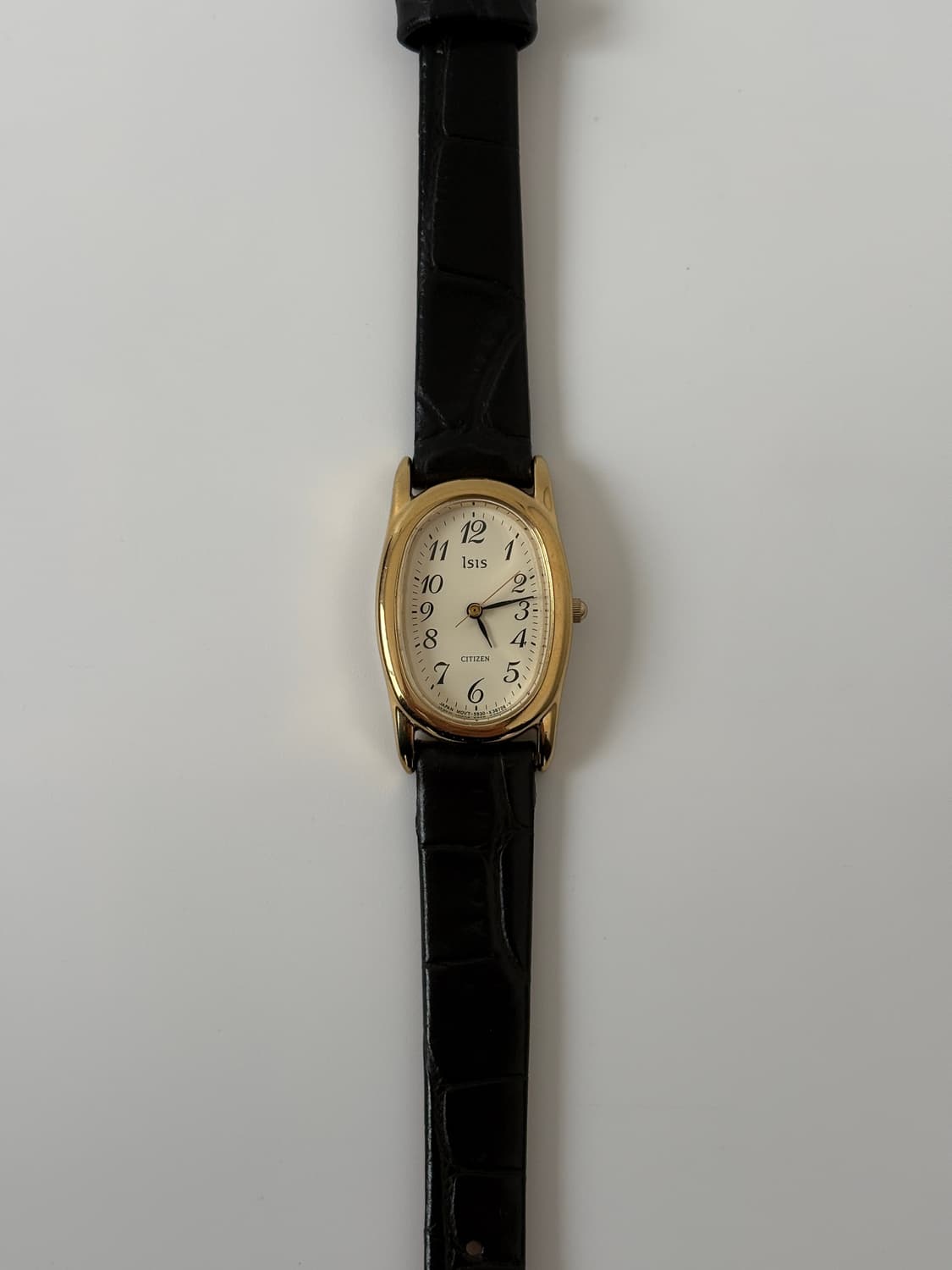 시티즌 1990년대 Isis 골드 오벌 쿼츠 여성 상품이미지3