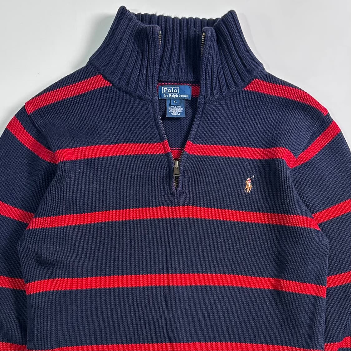 폴로 랄프로렌 보이즈 스트라이프 반집업 상품이미지2