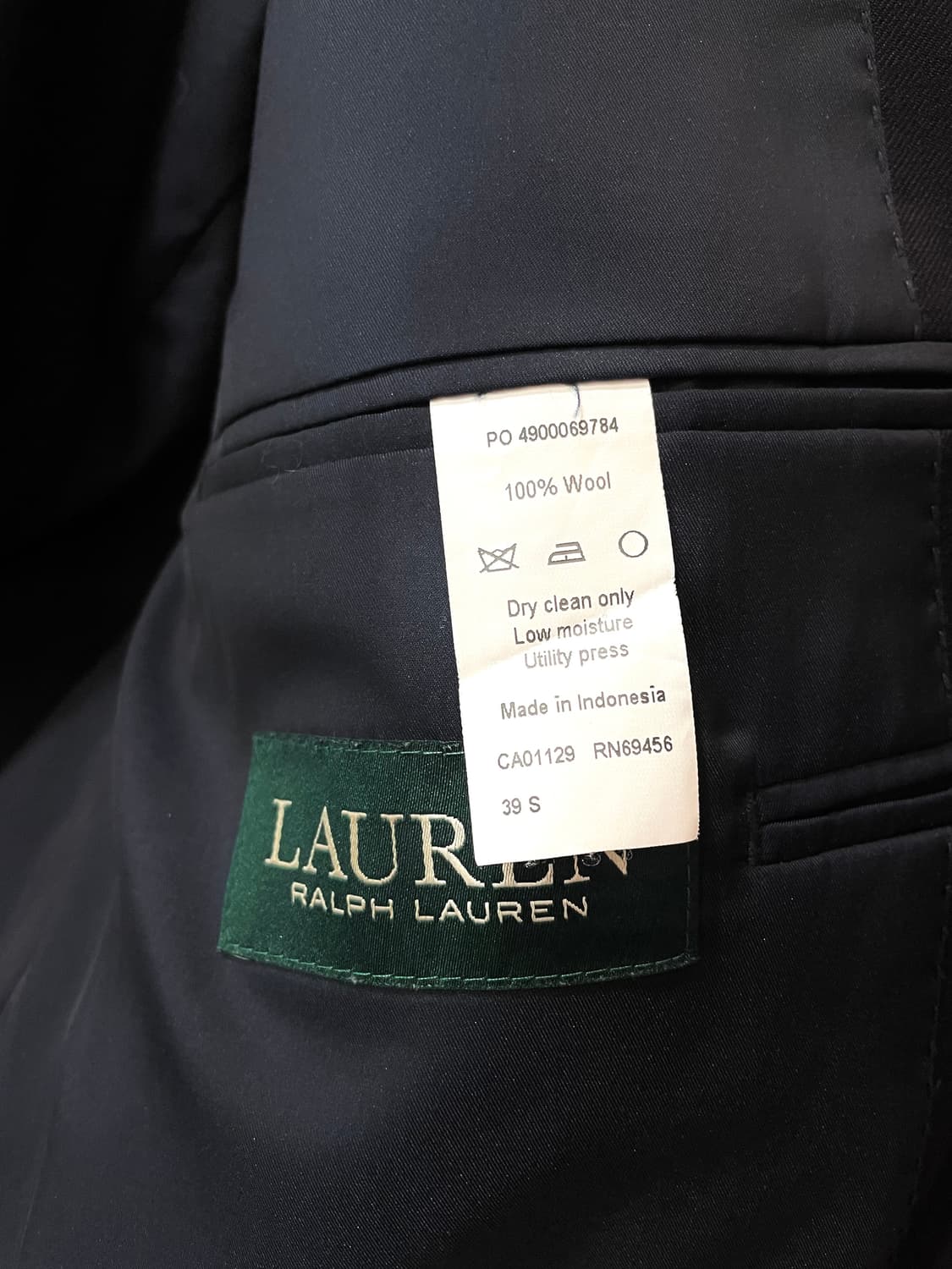 랄프로렌 남성 금장 울 자켓  상품이미지9