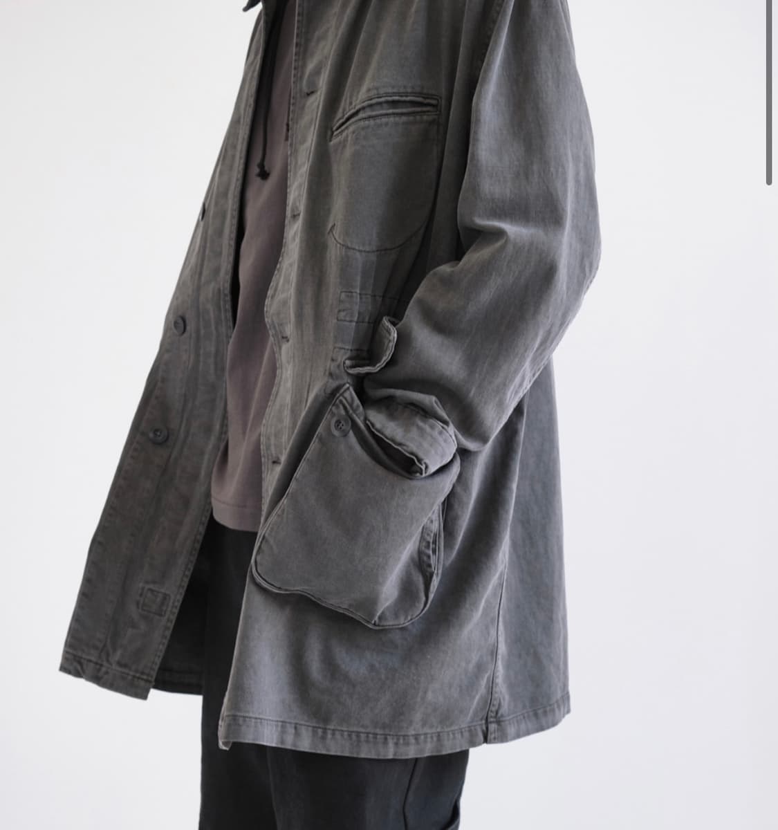 해칭룸 Mil Coat Grey 밀코트 상품이미지2