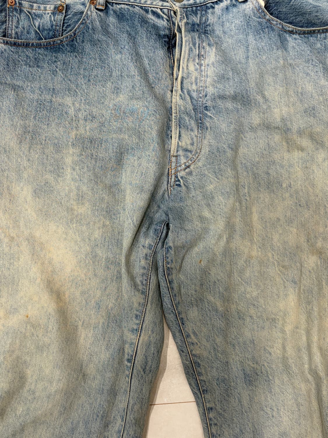 코모리 23SS 블리치 데님 5P팬츠 3사이즈 상품이미지2