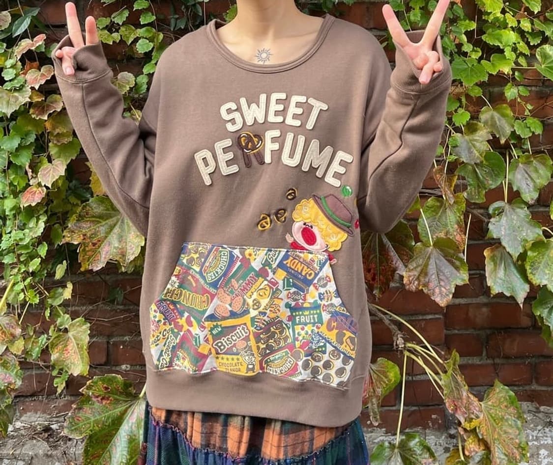 패치 자수 포인트 맨투맨 상품이미지8