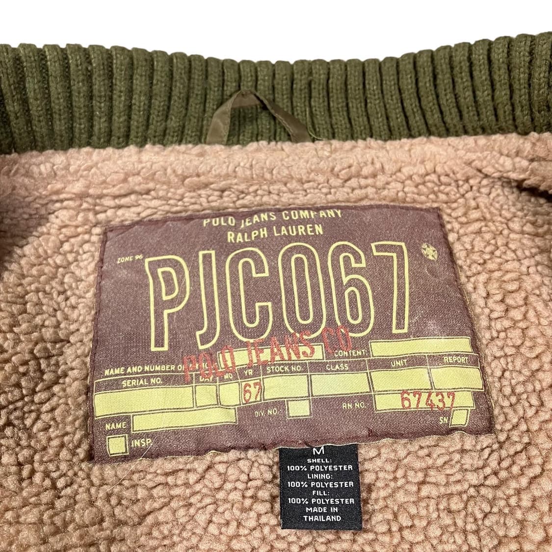 폴로 랄프로렌 성조기 M65 내피 퀄티드 점퍼 자켓 상품이미지8