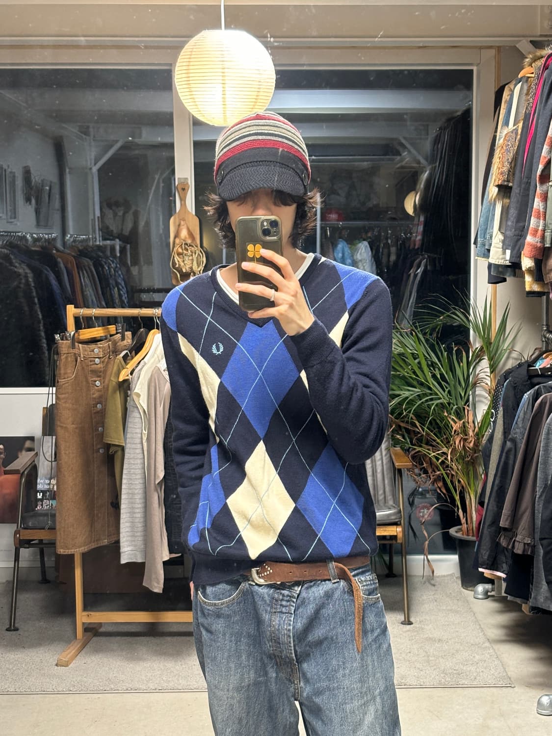 디젤 스트라이프 니트캡 상품이미지4