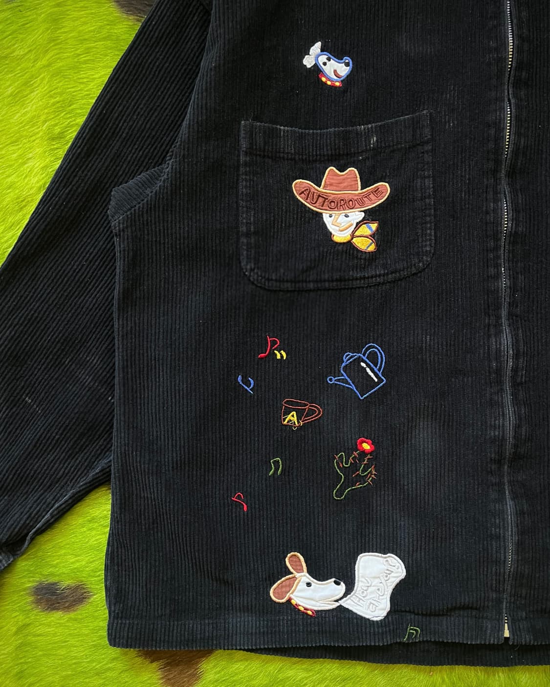 Kitsch Embroidery Corduroy Old Work JK 상품이미지6
