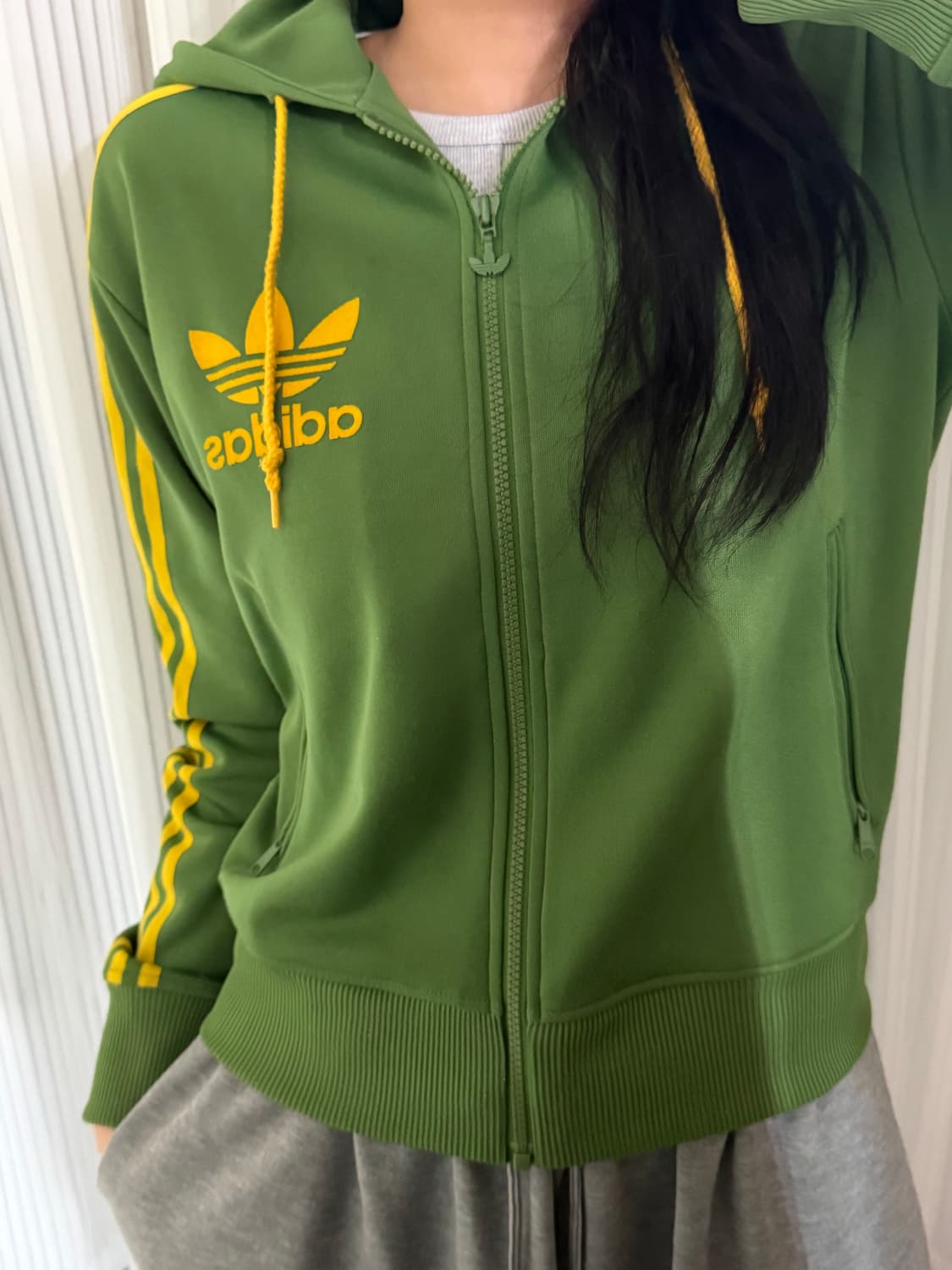 아디다스 그린 후드플락 져지 s 상품이미지1