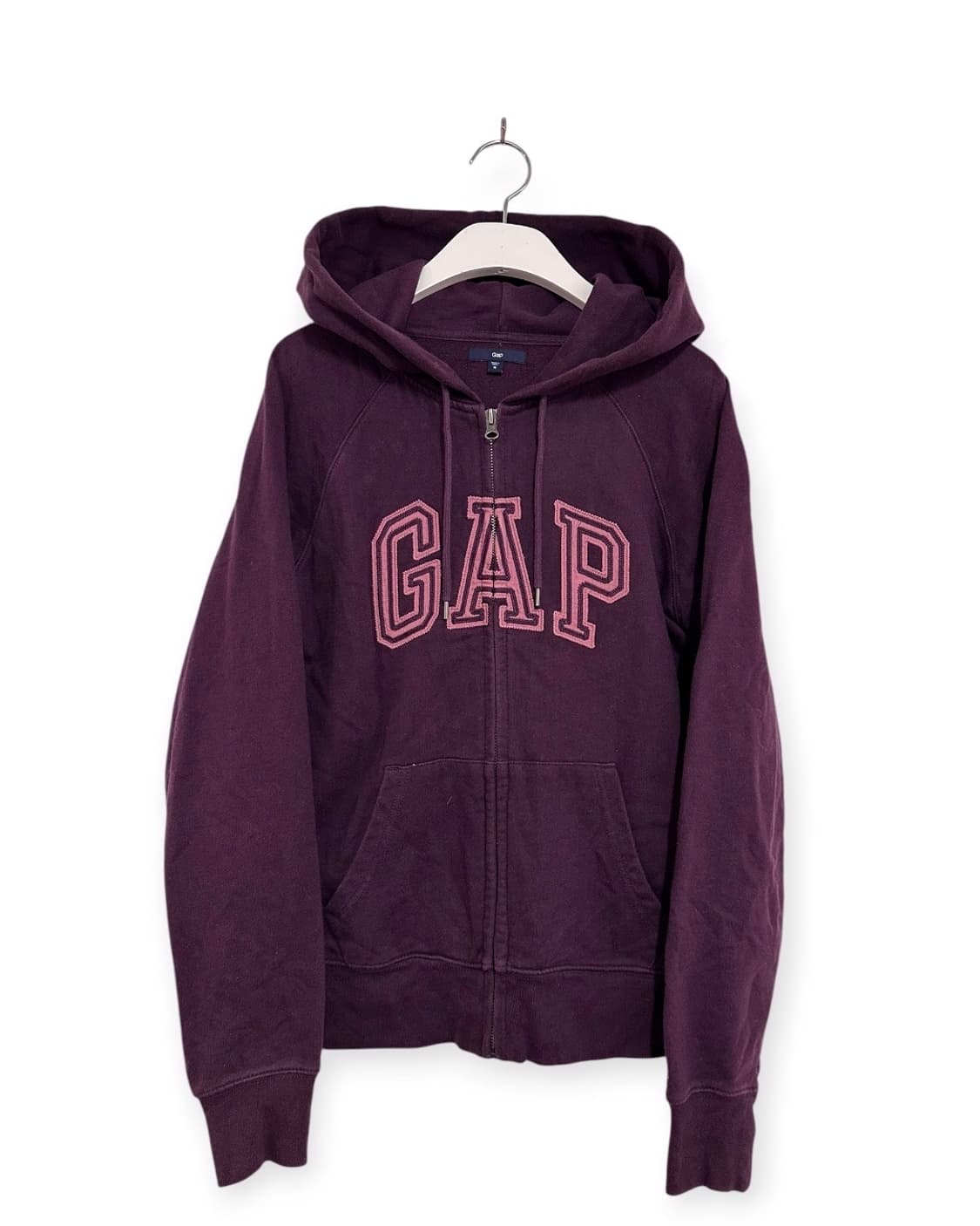GAP 빅로고 버건디 후드집업 상품이미지1