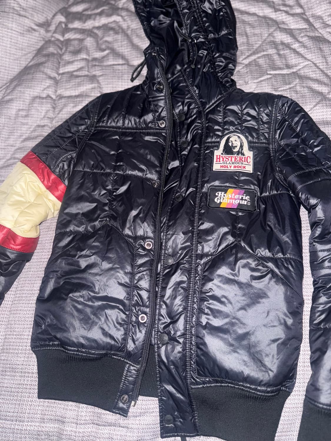 히스테릭 글래머 아카이브 히스걸 패치 경량패딩 상품이미지1