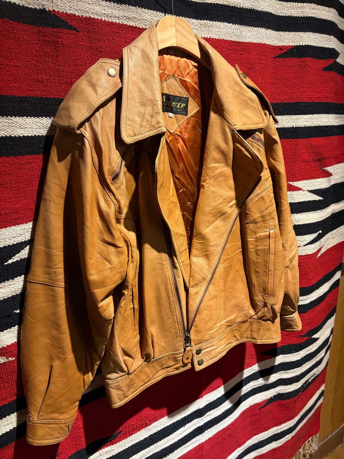 Camel double rider jacket /더블 라이더 바이커자켓 상품이미지3