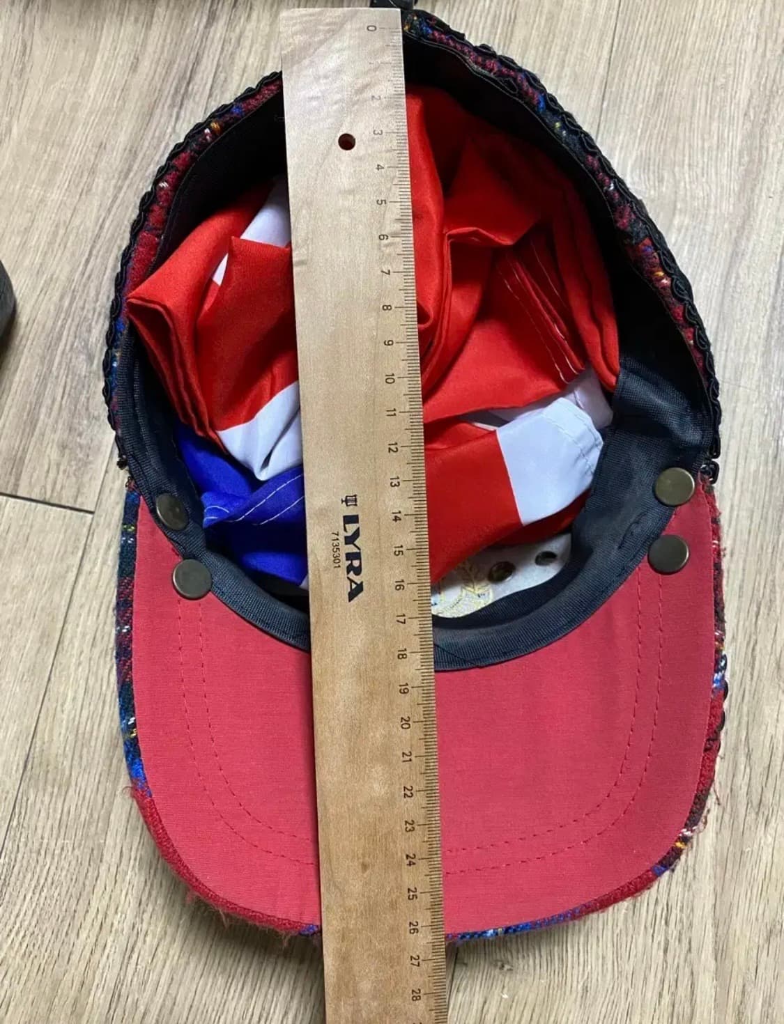 플란넬 체크 모자 상품이미지8