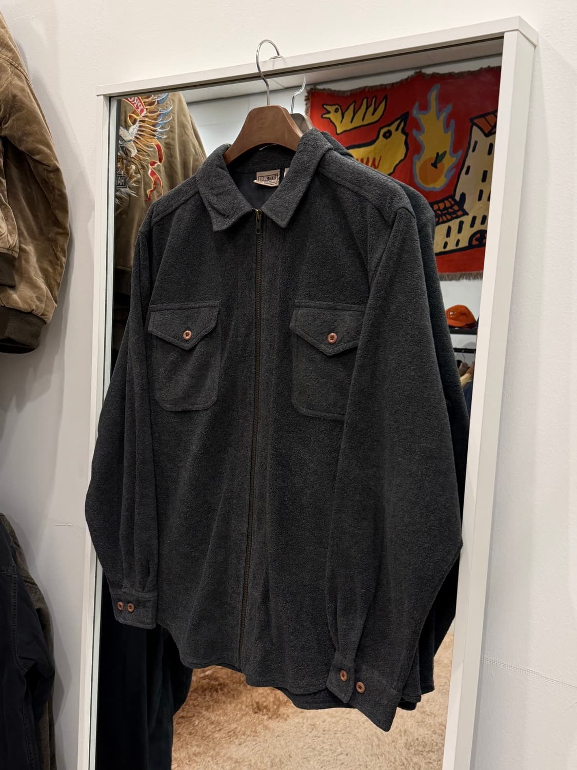 00s L.L.Bean 엘엘빈 플리스 투포켓 집업 자켓 상품이미지1