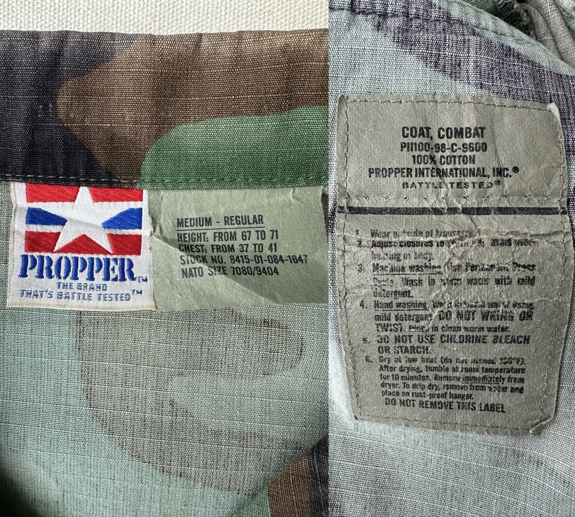 미공군 프로퍼 우드랜드 립스탑 BDU 자켓 M-R 100 상품이미지9