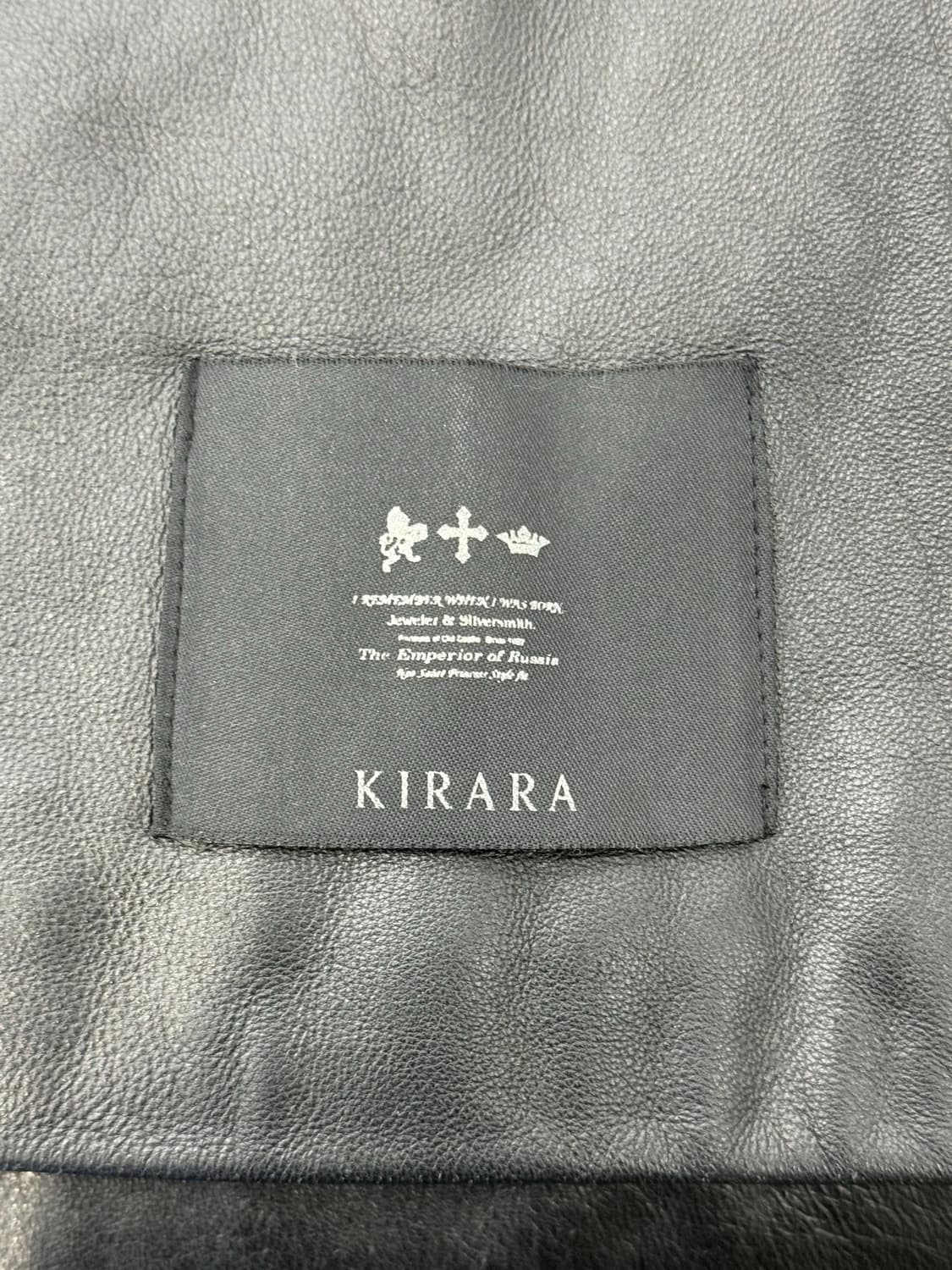 키라라 쉽스킨 카라넥 히든 버튼 롱 위자드 레더 코트 자켓 상품이미지8