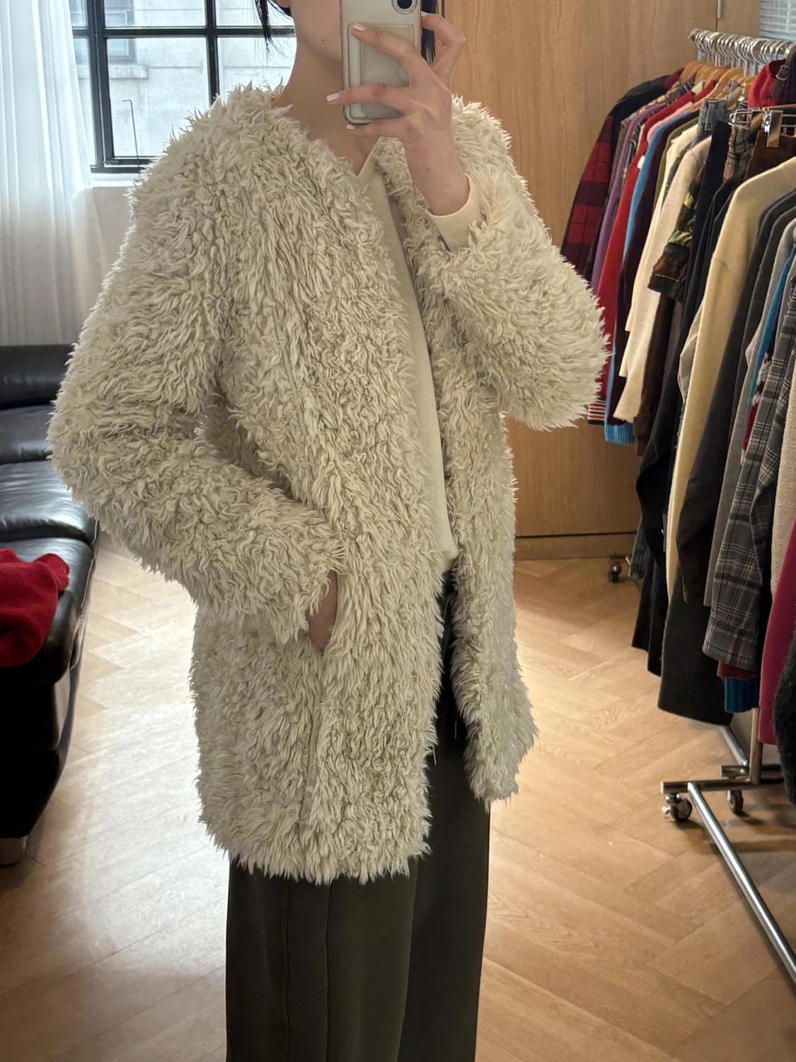 쟈딕앤볼테르 시어링 코트 상품이미지4