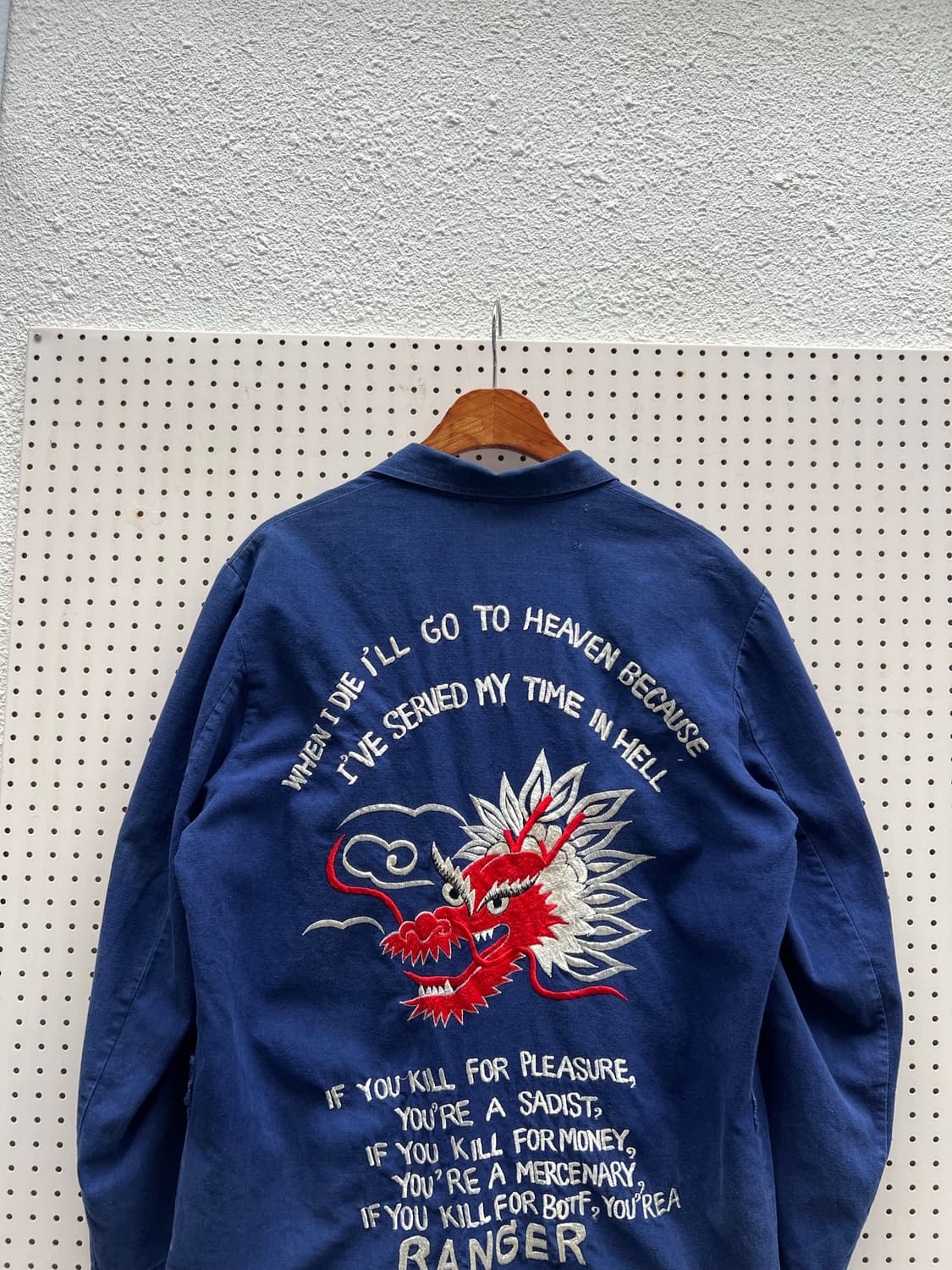OLD VINTAGE HAND EMBROIDERED 자수프렌치워크샵코트 상품이미지8
