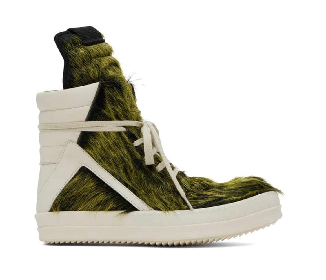 RICK OWENS GEOBASKET ACID GREEN 상품이미지1