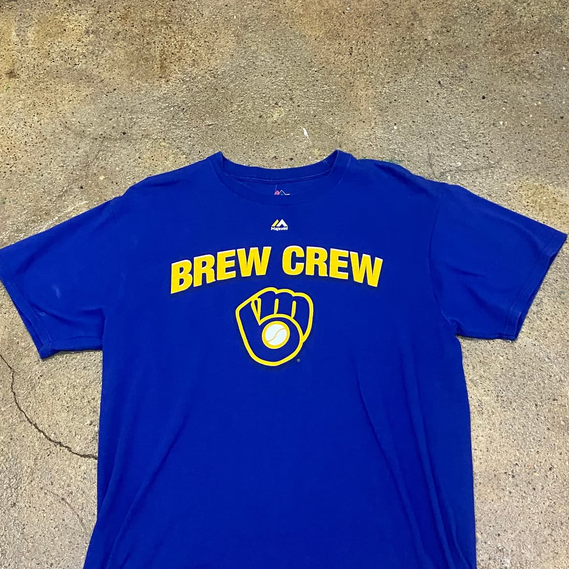 미국 빈티지 MLB 마제스틱 BREW CREW 반팔티 스포츠티 상품이미지2