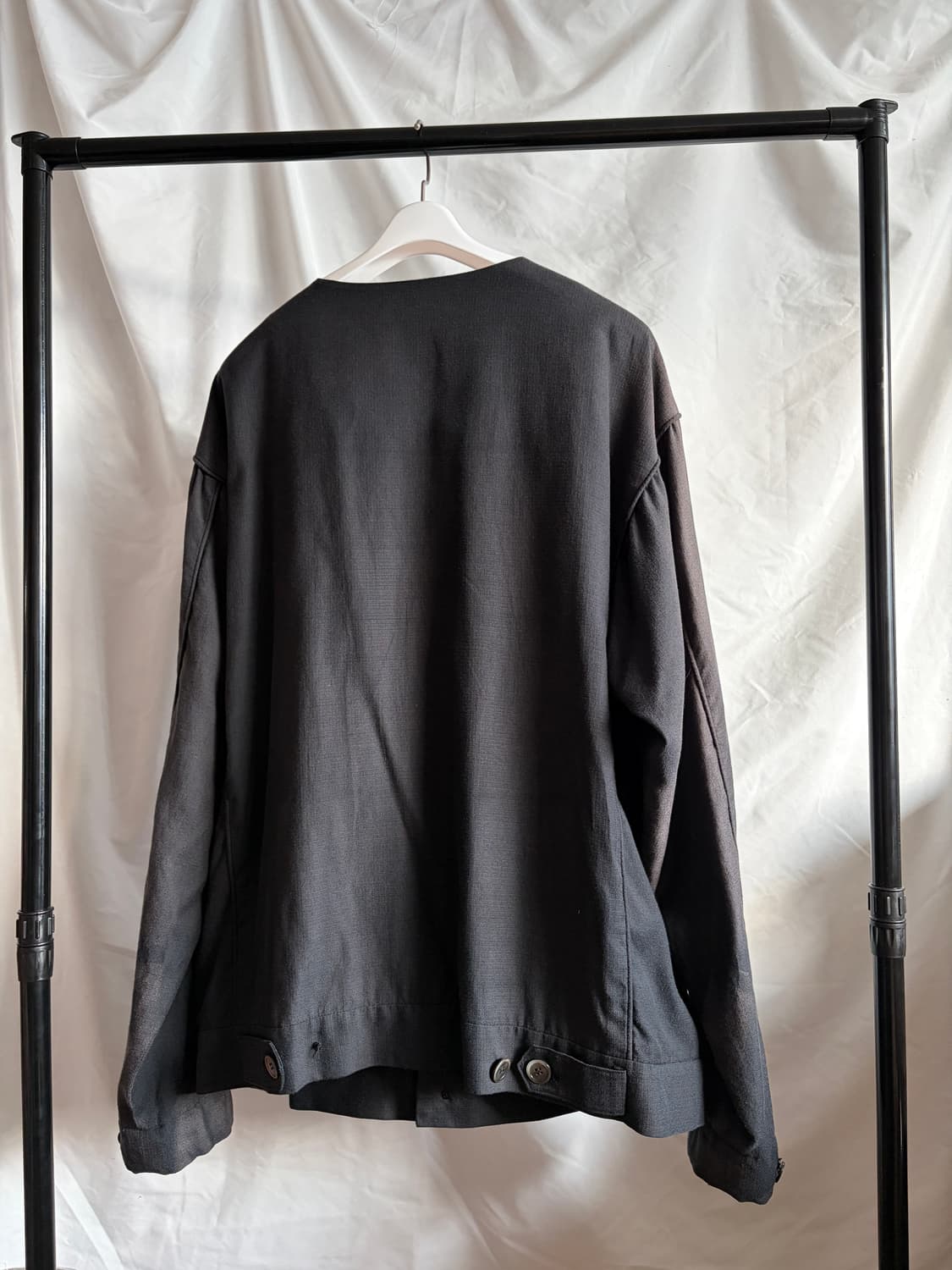 22SS 지용킴 논카라 선페이드 자켓 상품이미지2